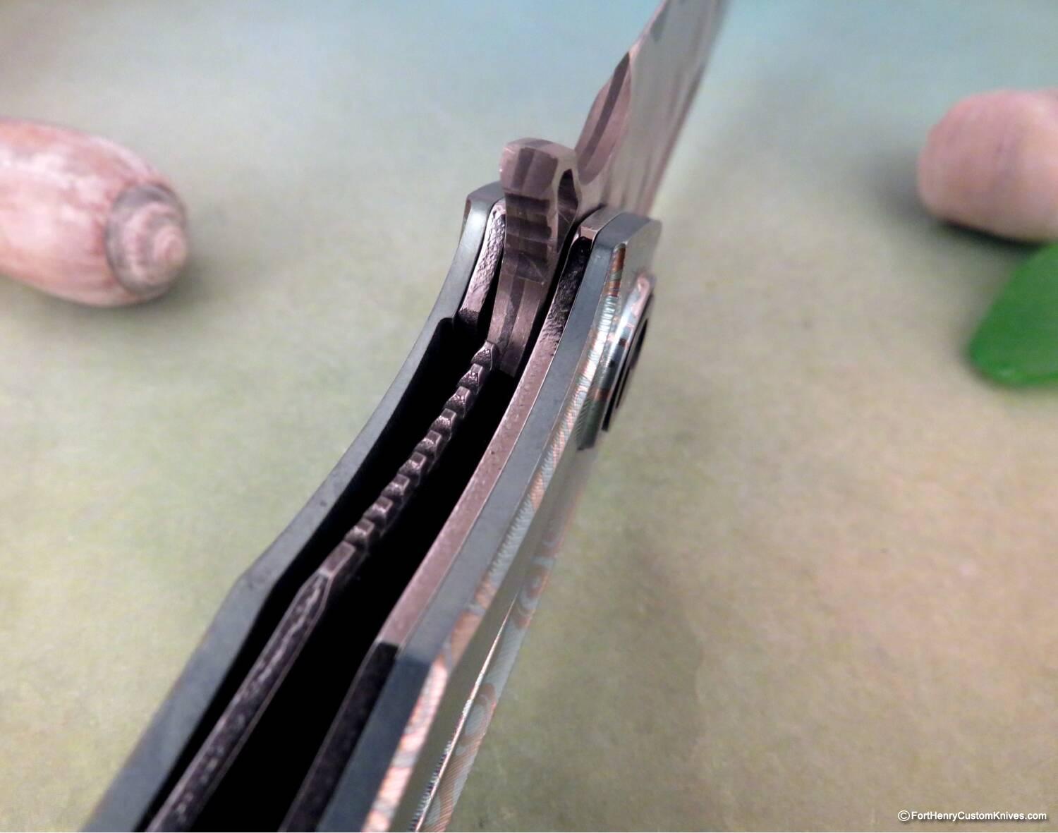 Dew Hara - Custom NOAH Tanto Flipper - Abalone Inlay - Image 5