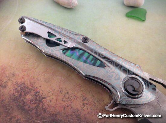 Dew Hara - Custom NOAH Tanto Flipper - Abalone Inlay - Image 6