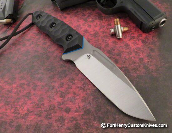 Piotr Gosciniak / PG Knives - Custom Cayman - Elmax - Black G-10