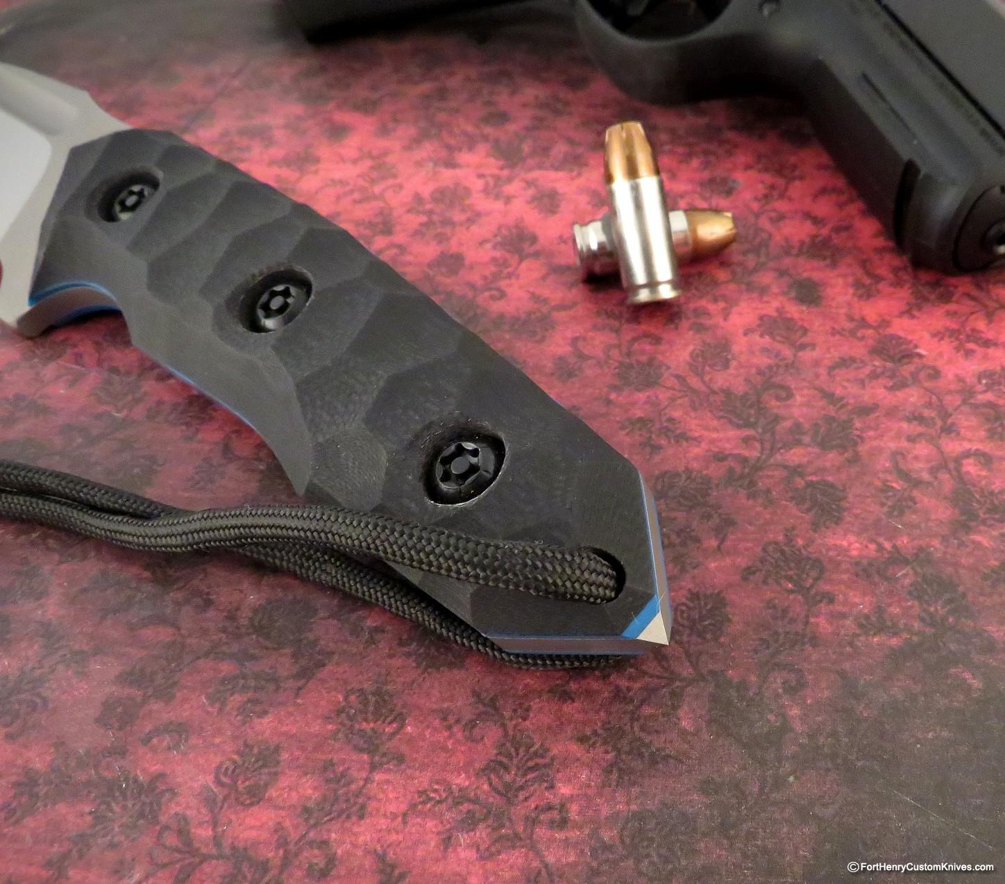 Piotr Gosciniak / PG Knives - Custom Cayman - Elmax - Black G-10 - Image 4