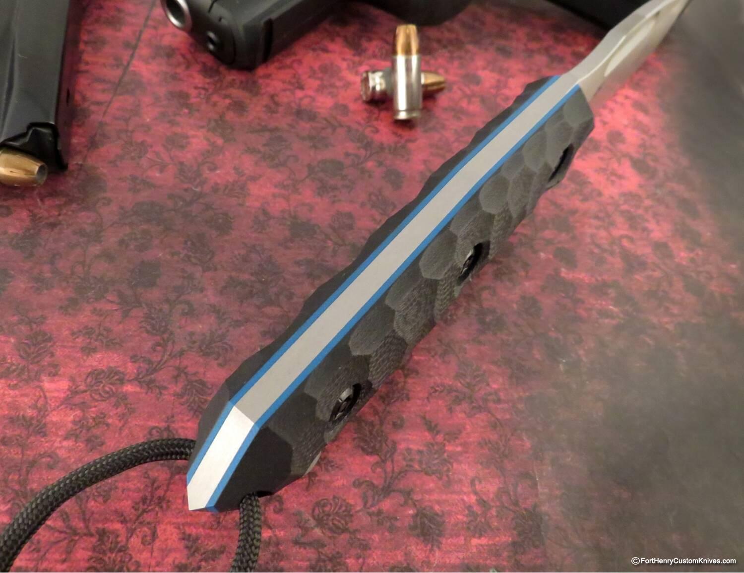 Piotr Gosciniak / PG Knives - Custom Cayman - Elmax - Black G-10 - Image 5