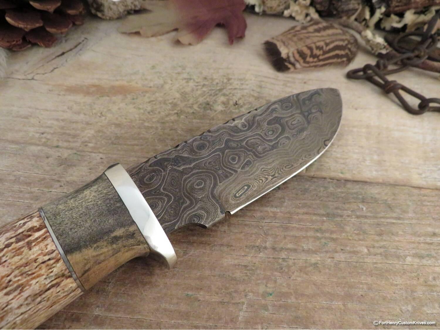 Herb Derr - Hand Forged Bullnose Personal - Fossilized Sea Cow Rib - Image 3