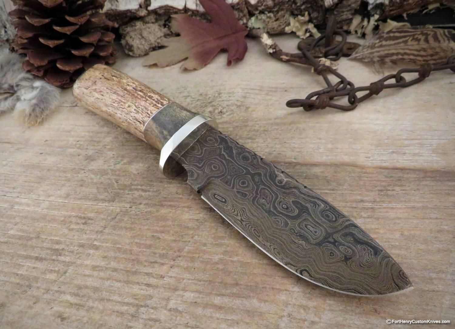 Herb Derr - Hand Forged Bullnose Personal - Fossilized Sea Cow Rib - Image 5