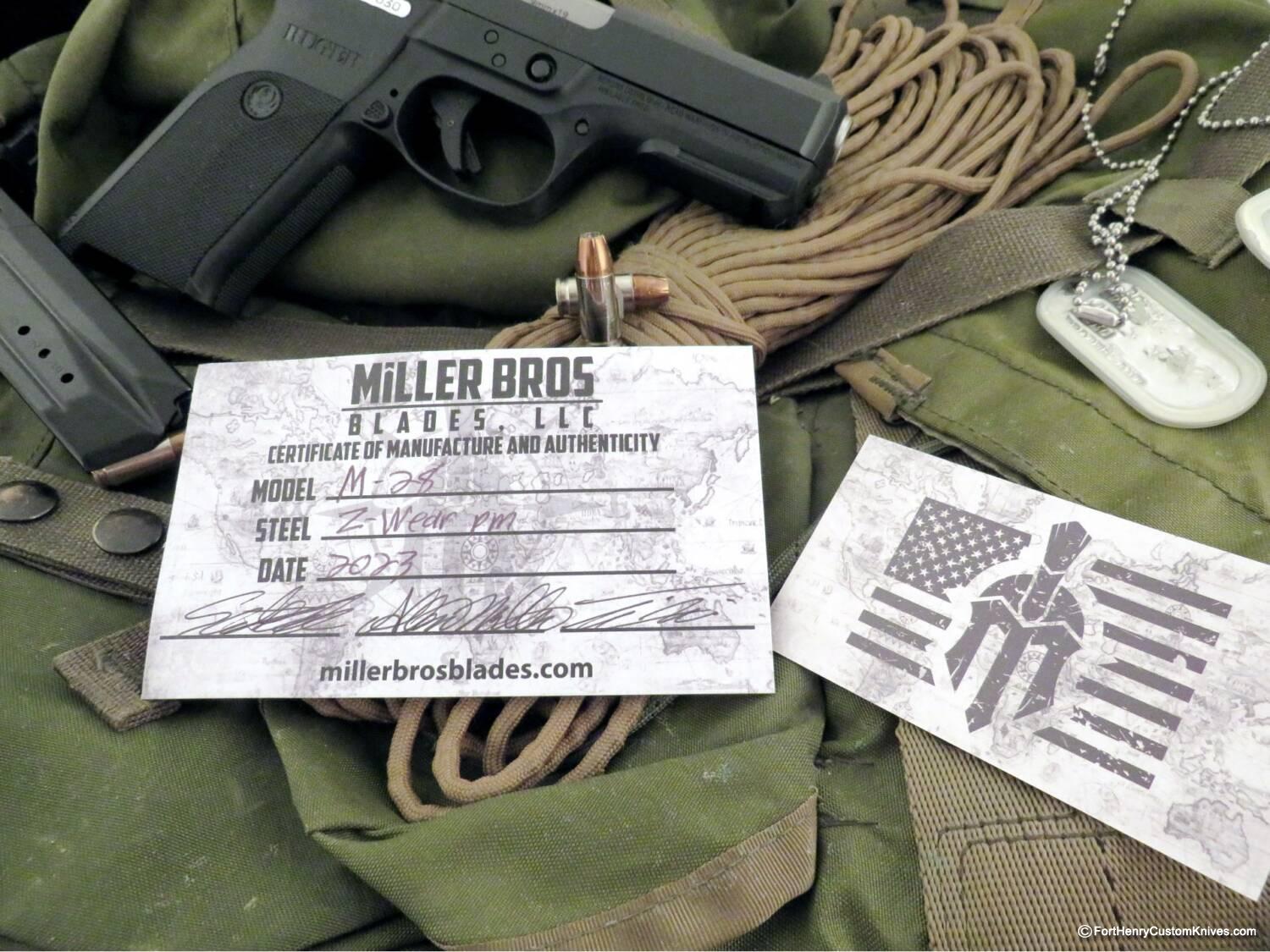 Miller Bros. Blades - Custom M-28 Battle Blade - Z Wear - Image 9