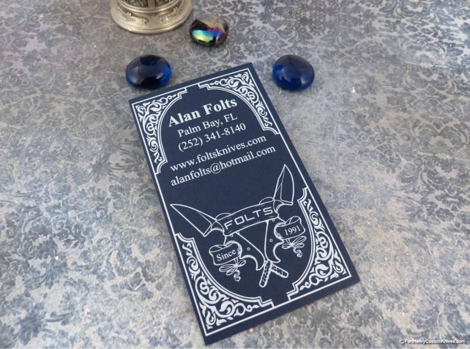 Alan Folts - Custom Harpoon Minimalist - CPM - Blue Velvet - Image 9