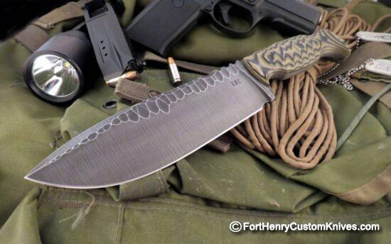 Ken Vehikite / Black Roc Knives - Rare Custom Gator - CPM 3V