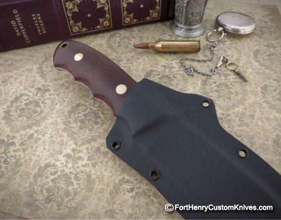 Bob Dozier - Custom Pro Skinner - Canvas Micarta - D2 - Image 5