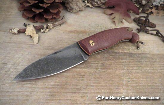Trollsky Knives - NEW Model - Custom Henchman - Burlap Micarta