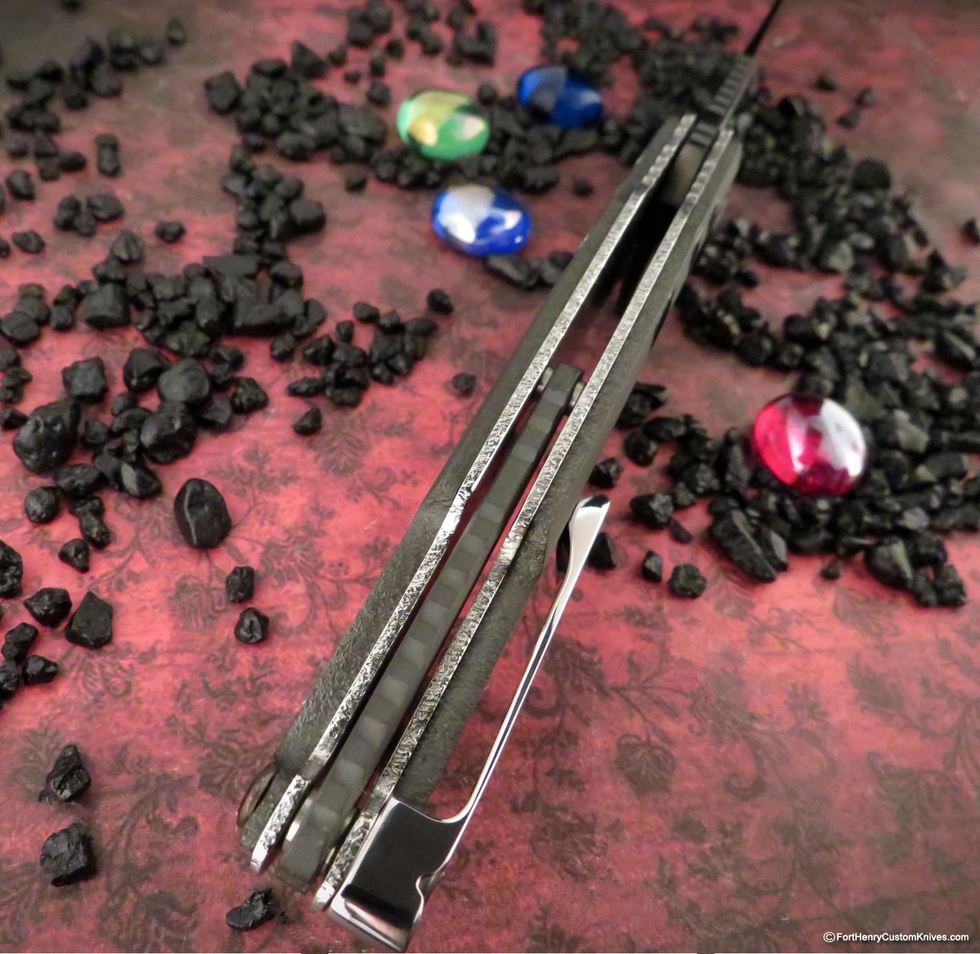 Dew Hara - Custom Ray Flipper - DLC Coated - Abalone Inlays - Image 5