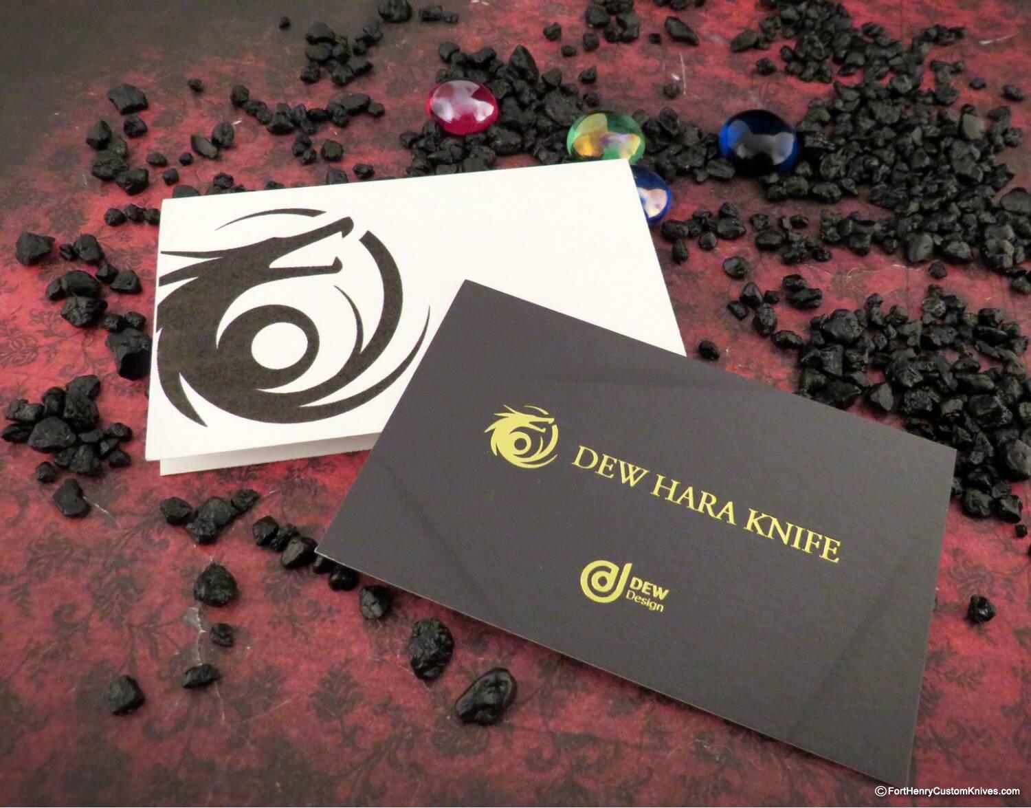 Dew Hara - Custom Ray Flipper - DLC Coated - Abalone Inlays - Image 7