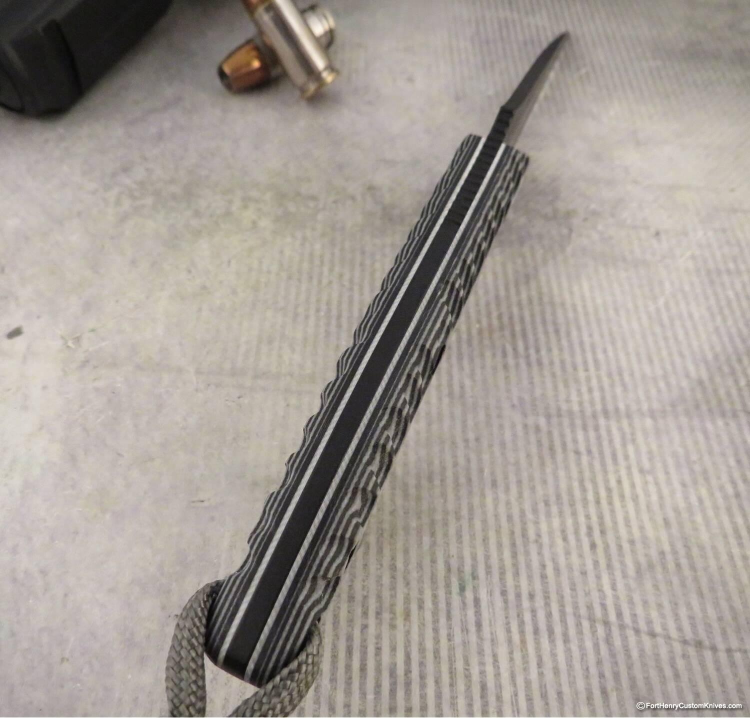 Alan Folts - Custom Tactical Spew - White & Black G-10 - Image 4