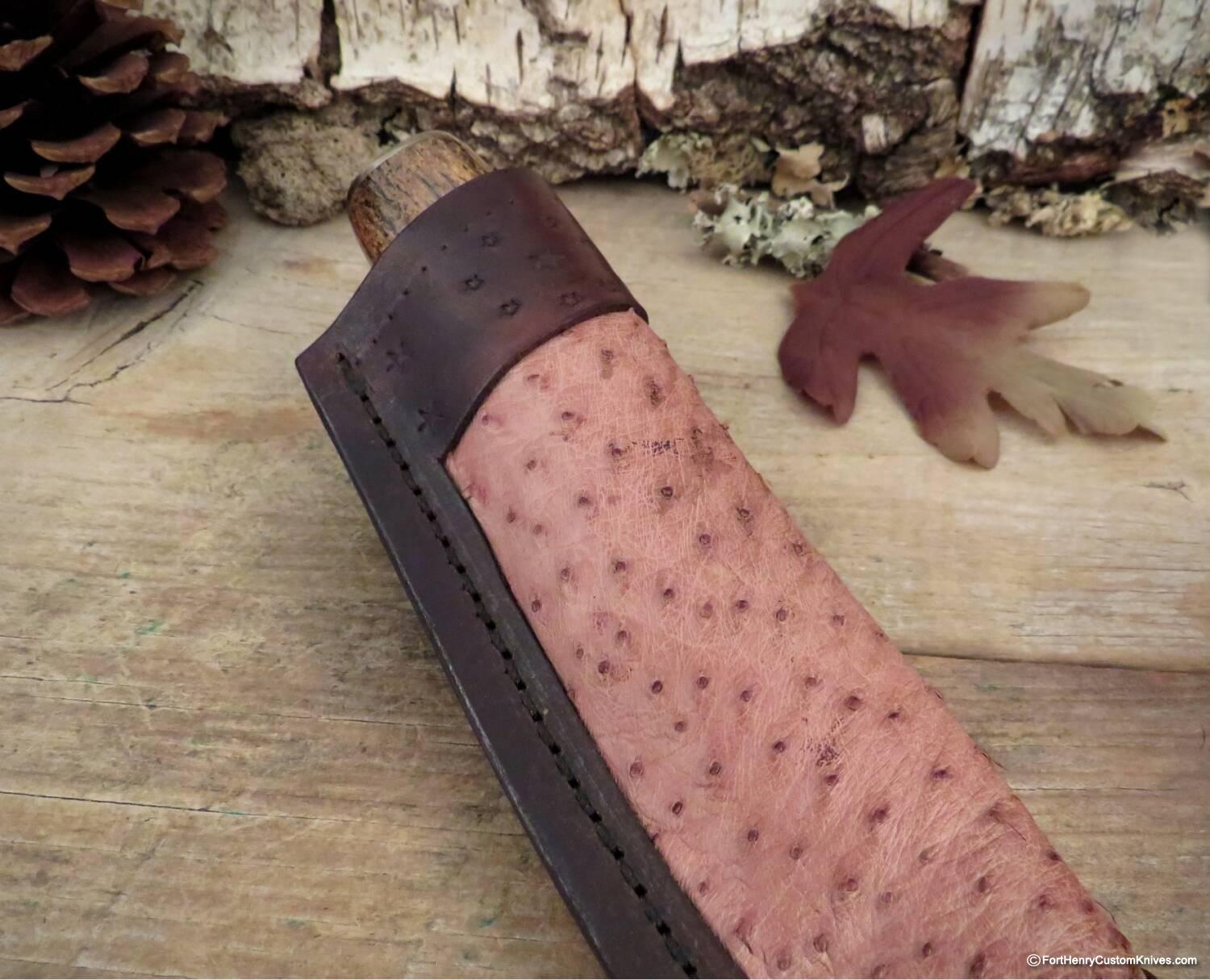 Herb Derr - Hand Forged Bullnose Personal - Fossilized Sea Cow Rib - Image 6