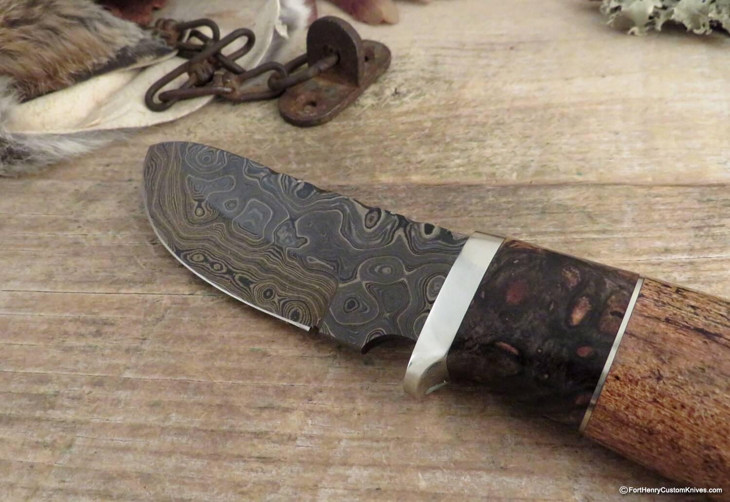 Herb Derr - Hand Forged Bullnose Personal - Fossilized Sea Cow Rib - Image 2