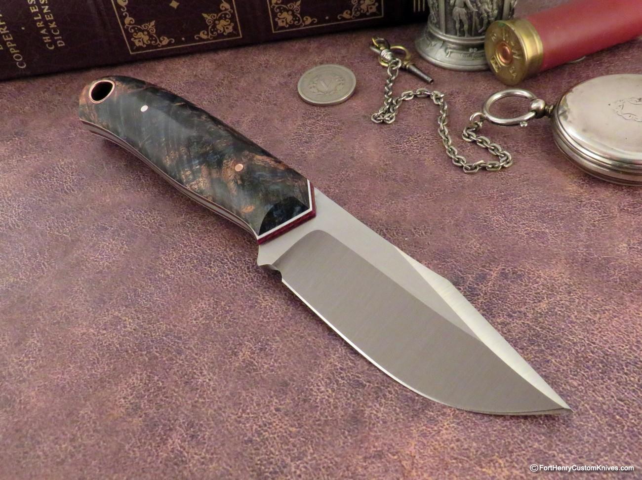 Joshua Gallardo Knives - Custom Pocket Buddy - Maple Burl - Image 5