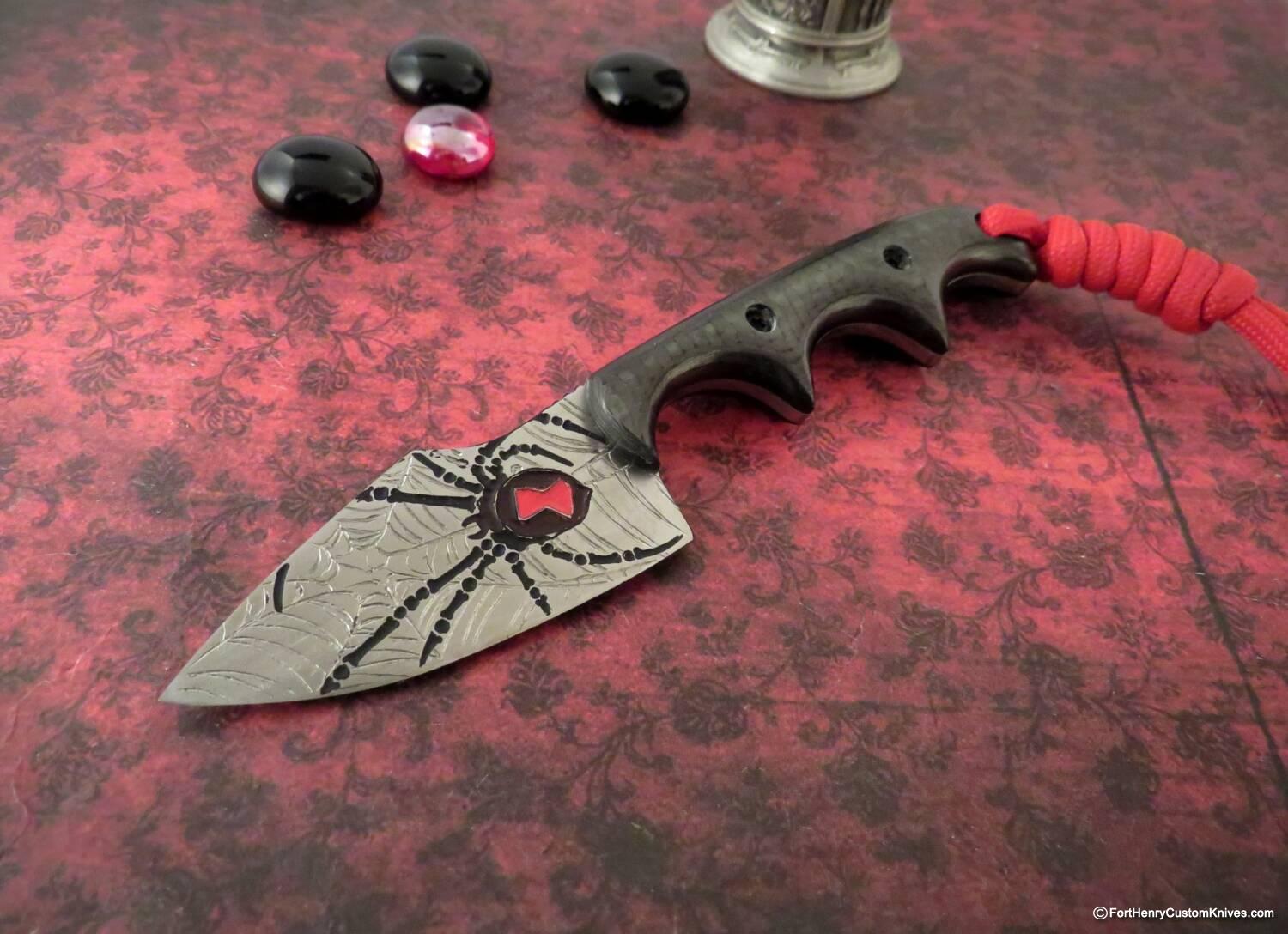 Alan Folts - Rare Titanium Harpoon Minimalist - Black Widow