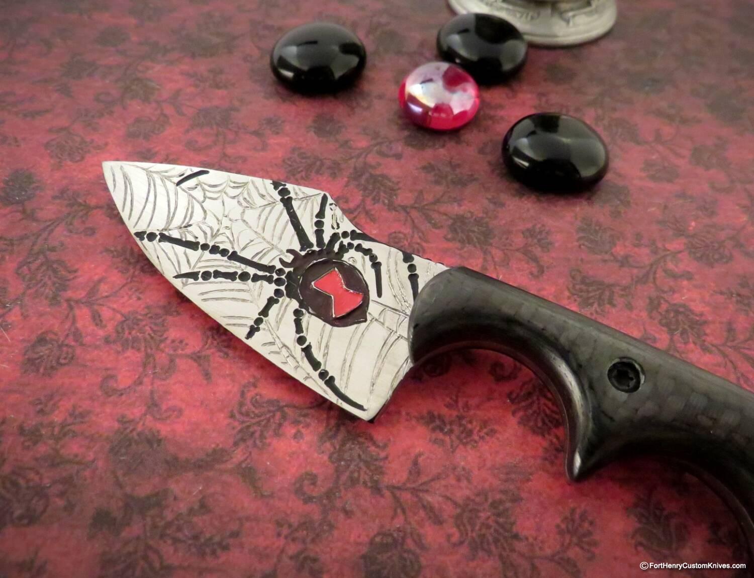 Alan Folts - Rare Titanium Harpoon Minimalist - Black Widow - Image 2