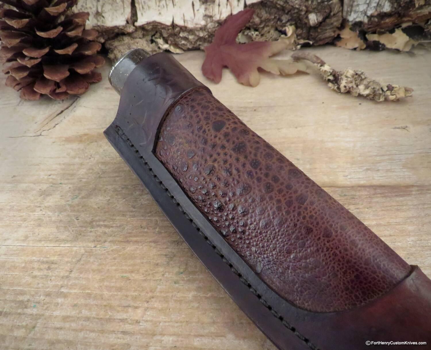 Herb Derr - Hand Forged Bullnose Skinner - Wooly Mammoth Bone - Image 6