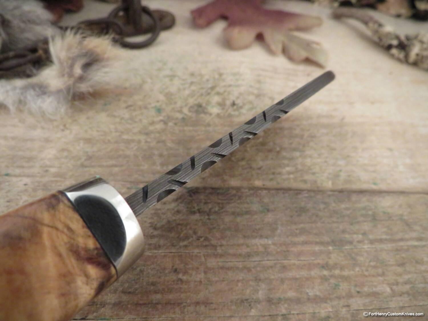 Herb Derr - Hand Forged Bullnose Skinner - Wooly Mammoth Bone - Image 4