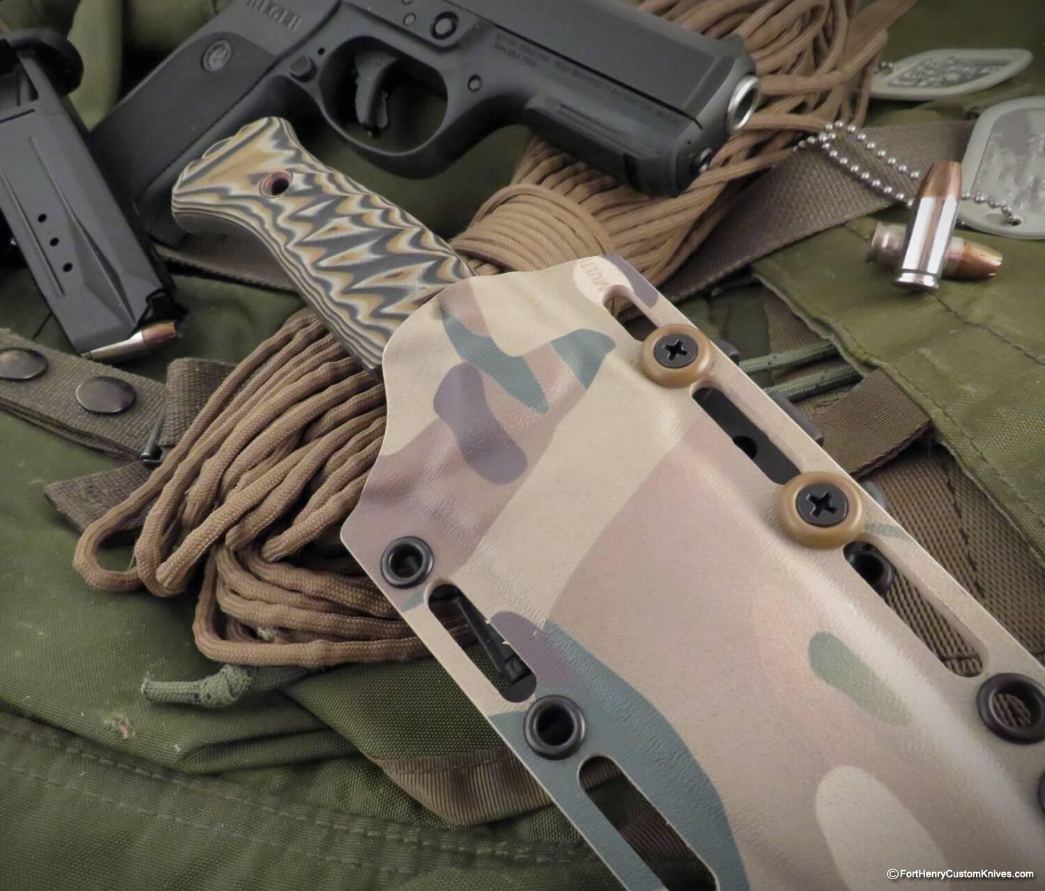 Ken Vehikite / Black Roc Knives - Custom RUHK - Camo - Image 6