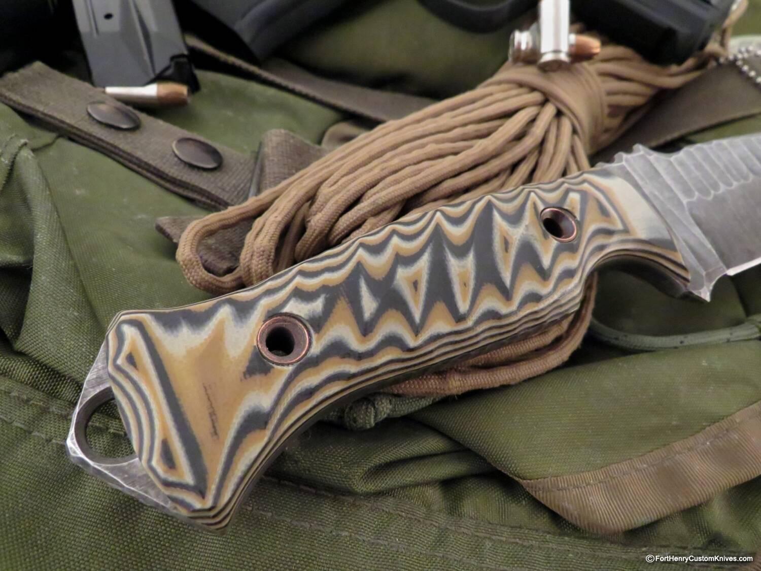 Ken Vehikite / Black Roc Knives - Custom RUHK - Camo - Image 4