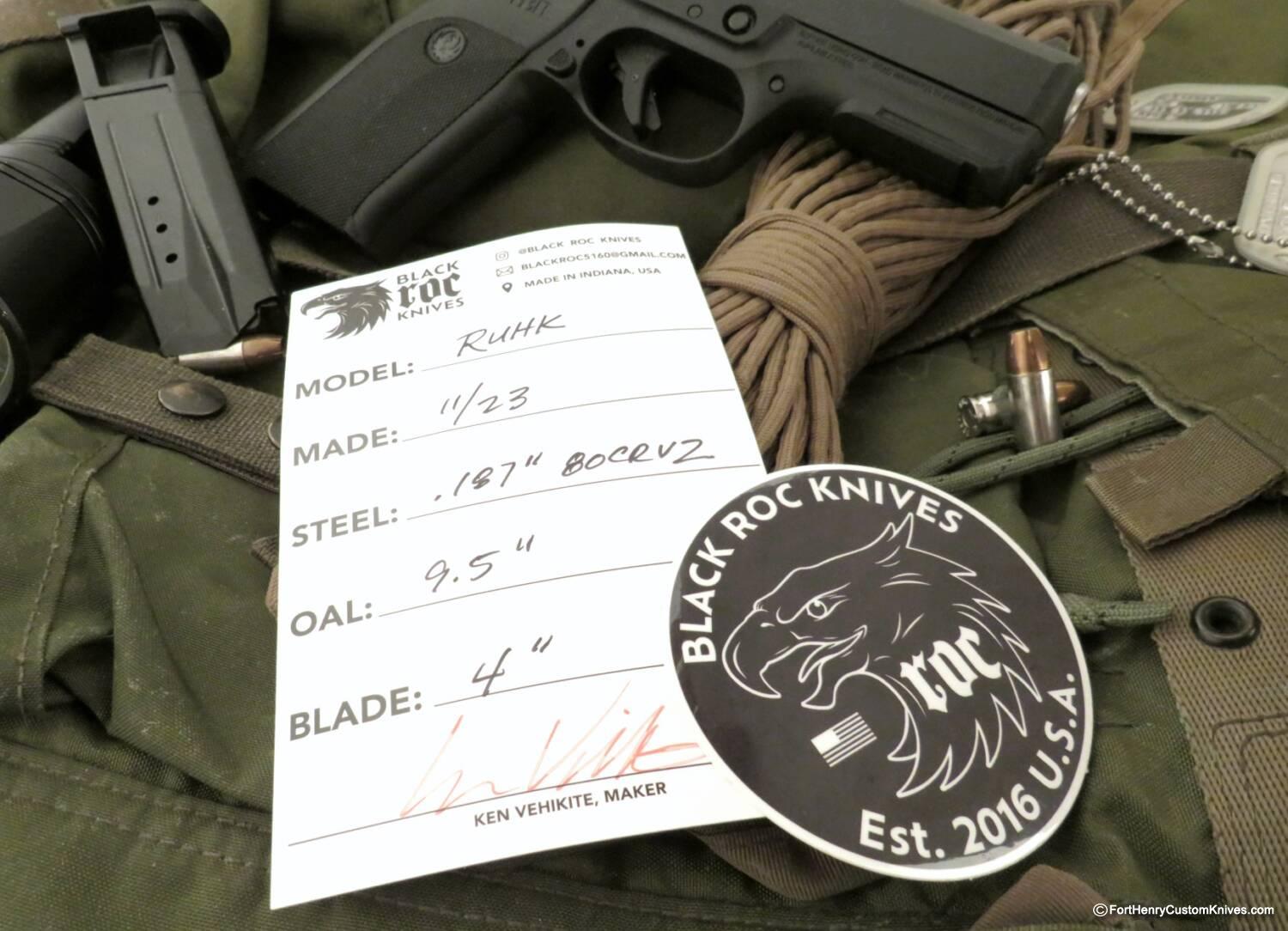 Ken Vehikite / Black Roc Knives - Custom RUHK - Camo - Image 5