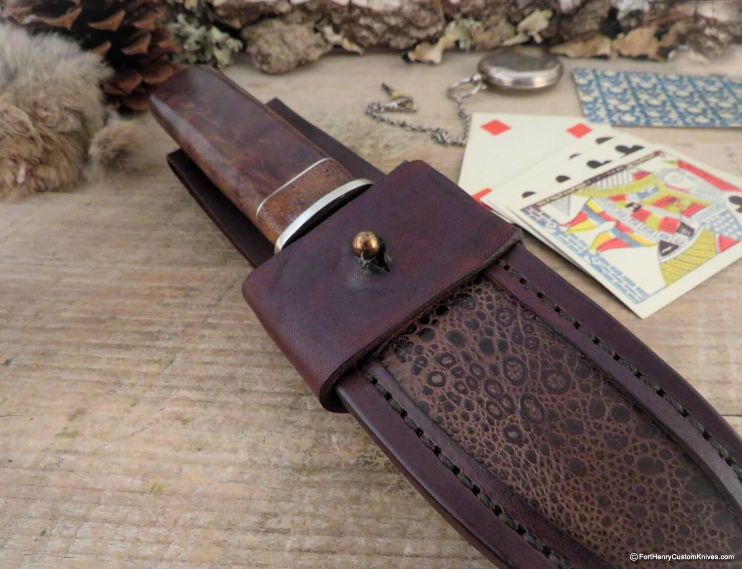 Herb Derr - Gambler's Dagger - Rare Twist Damasc - Walnut Burl - Image 6