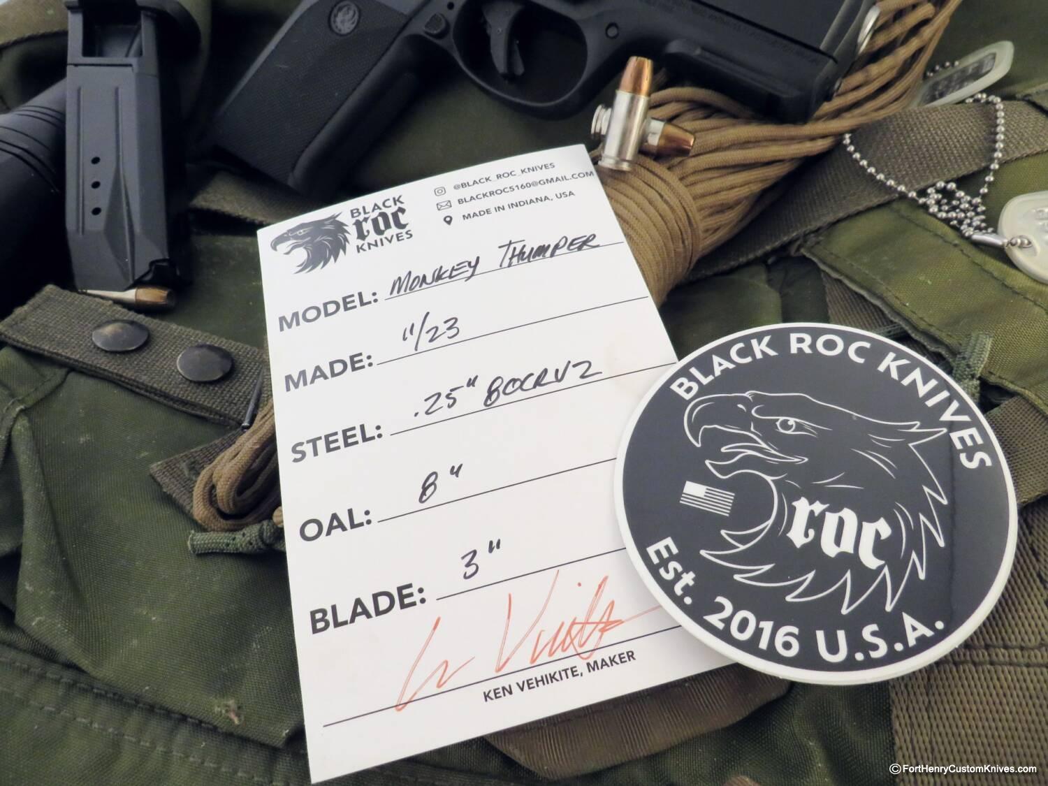 Ken Vehikite / Black Roc Knives - Custom Monkey Thumper - Image 7