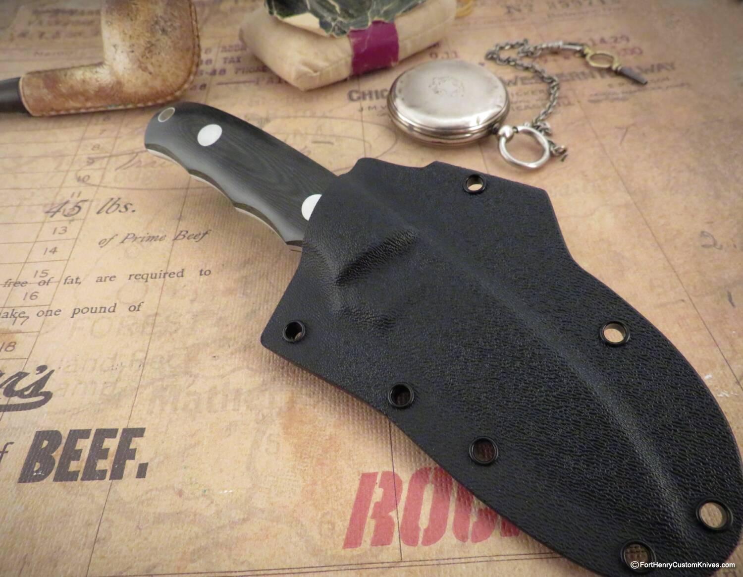 Bob Dozier - Personal Wharncliff - Black Micarta - Image 4