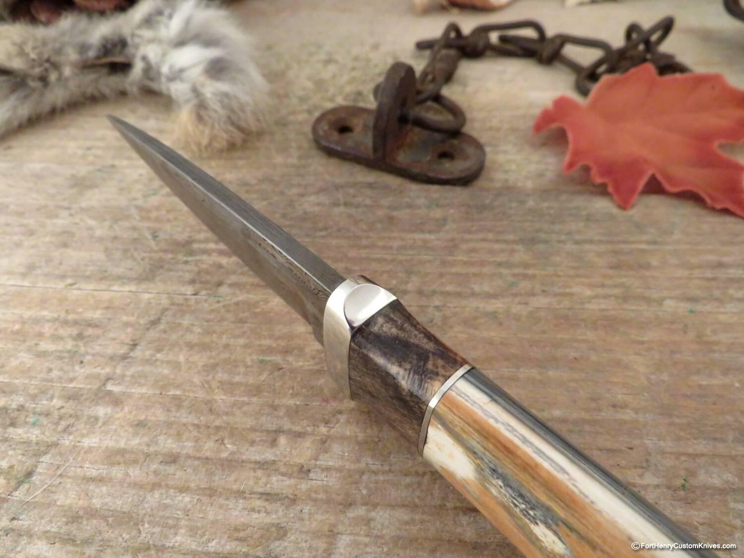 Herb Derr - Hand Forged - Neck Knife - Rare Earth Magnetic Sheath - Image 3