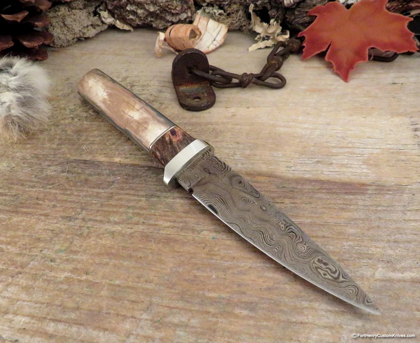 Herb Derr - Hand Forged - Neck Knife - Rare Earth Magnetic Sheath - Image 4