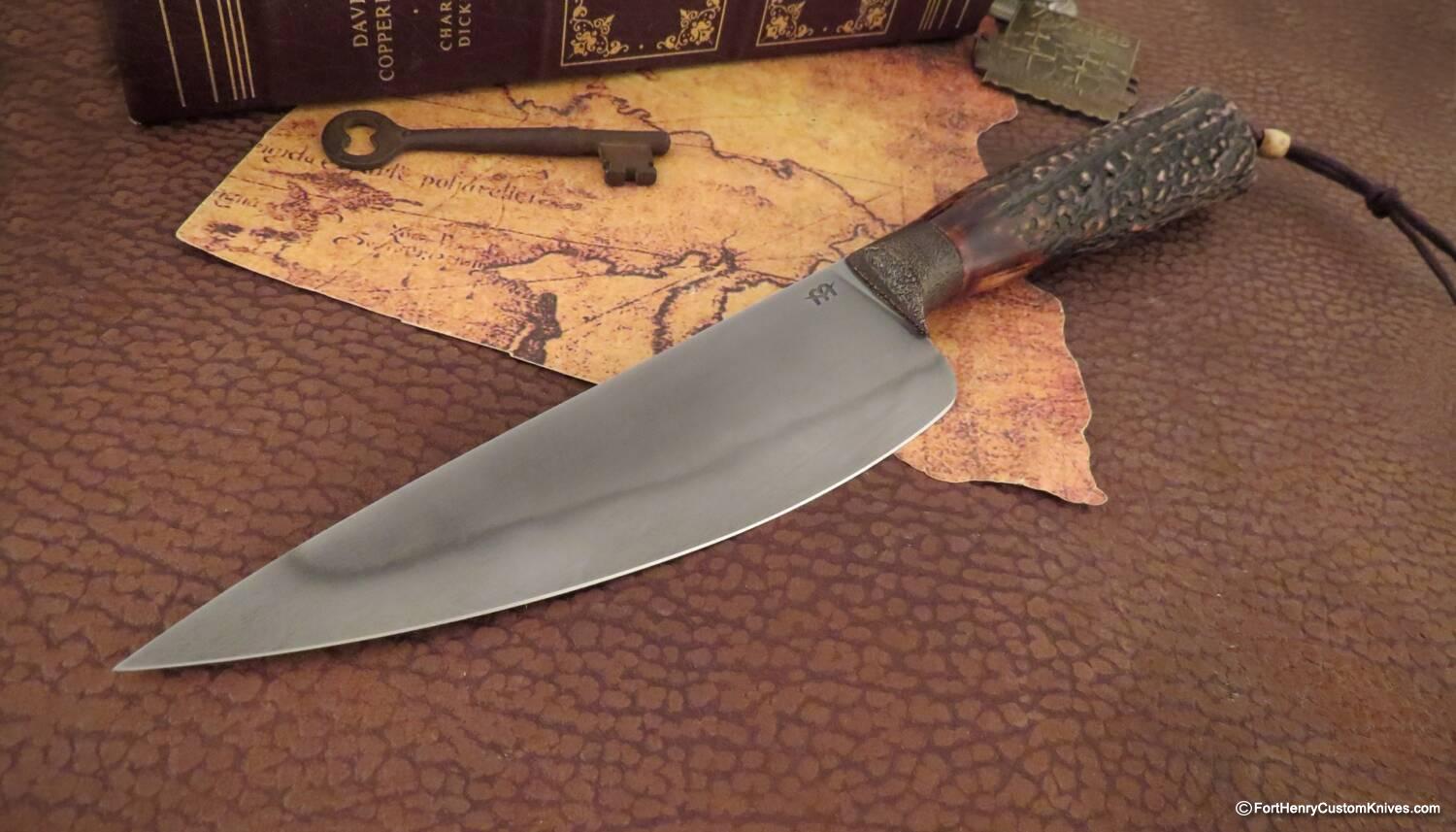 Mariano Yannoni - Hand Forged Sambar Stag - Gyuto Hunter