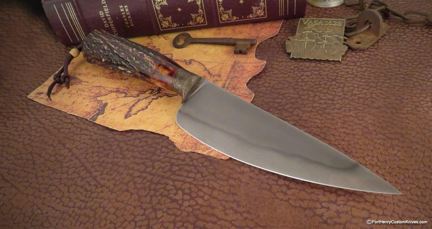 Mariano Yannoni - Hand Forged Sambar Stag - Gyuto Hunter - Image 4