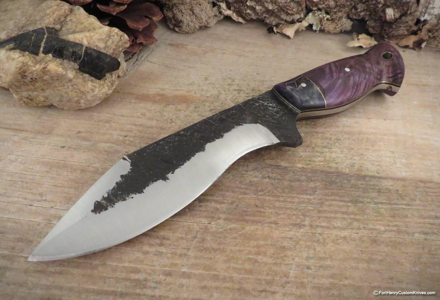 Aeros Knives - Custom Khukuri - Forged - Curly Maple
