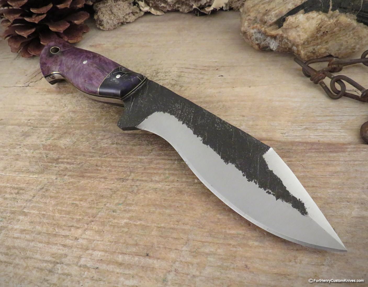 Aeros Knives - Custom Khukuri - Forged - Curly Maple - Image 4