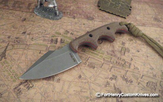 Alan Folts - Custom Harpoon Minimalist - Green Micarta