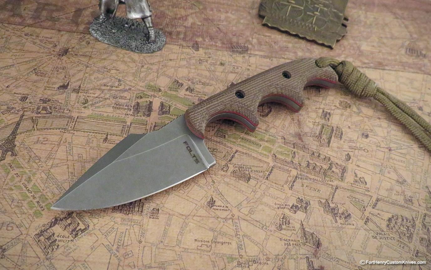 Alan Folts - Custom Harpoon Minimalist - Green Micarta