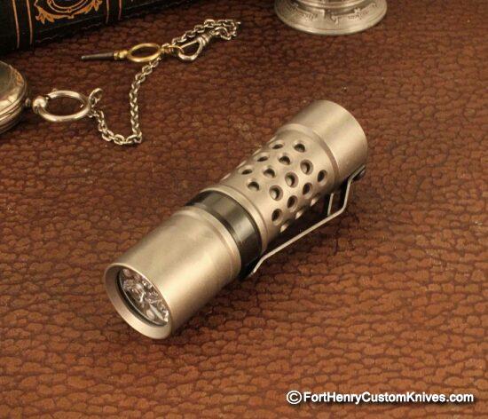 Barrel Custom Flashlight - Custom Titanium M2JN - Dragon Driver