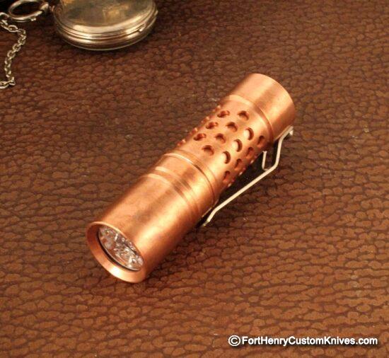 Barrel Flashlight - New Custom Brake - Copper