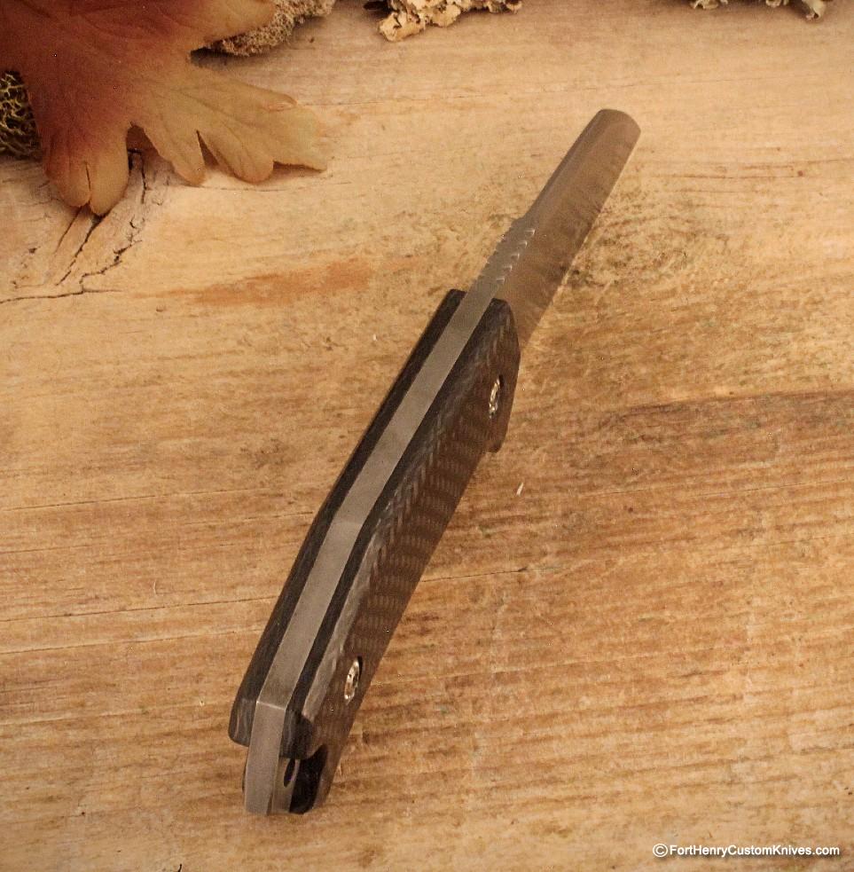 Randy Doucette - Carbon Fiber "Wharnie" - Fixed Blade - Image 2