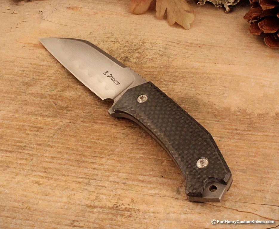 Randy Doucette - Carbon Fiber "Wharnie" - Fixed Blade - Image 3