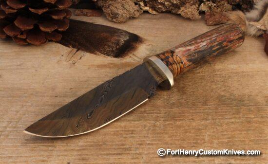 Herb Derr - Hand Forged - Straight Back Hunter - Zebra