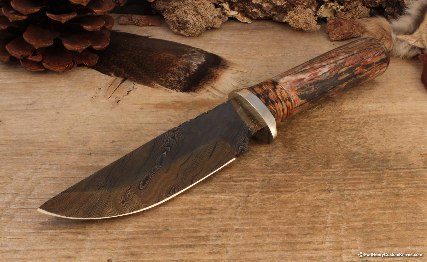 Herb Derr - Hand Forged - Straight Back Hunter - Zebra