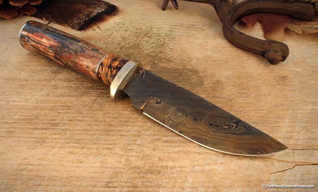 Herb Derr - Hand Forged - Straight Back Hunter - Zebra - Image 4