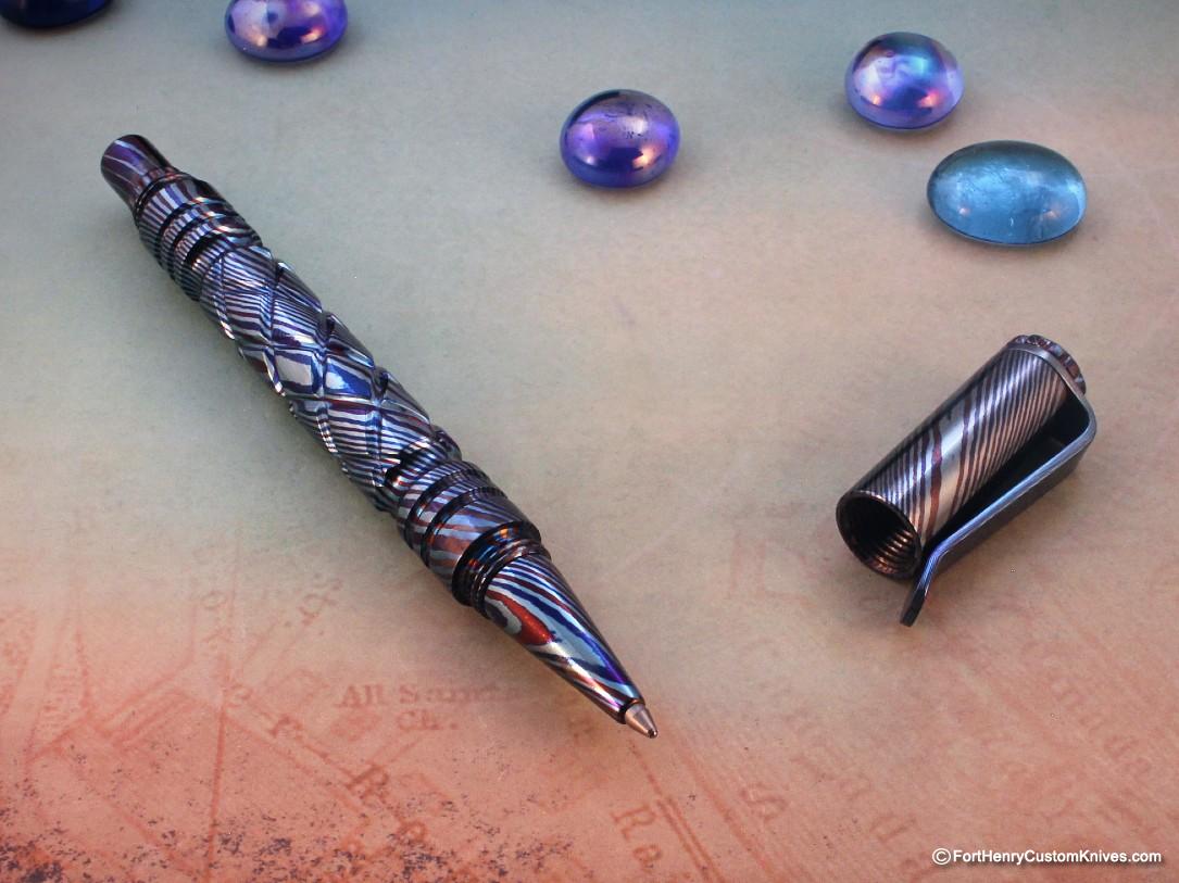 Ti_Gear_Design - Custom "One of a Kind" Pen - Full Timascus - Image 3
