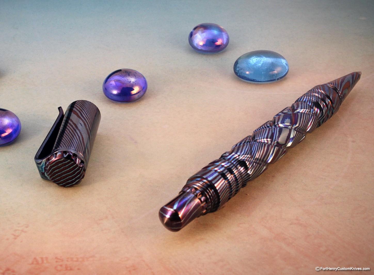 Ti_Gear_Design - Custom "One of a Kind" Pen - Full Timascus - Image 2