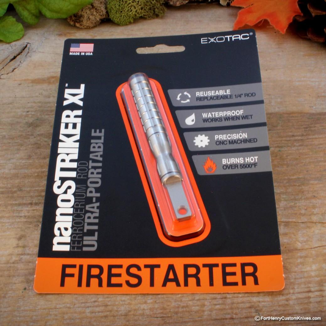 EXOTAC - NanoStriker XL - Ferrocerium Rod - Titanium