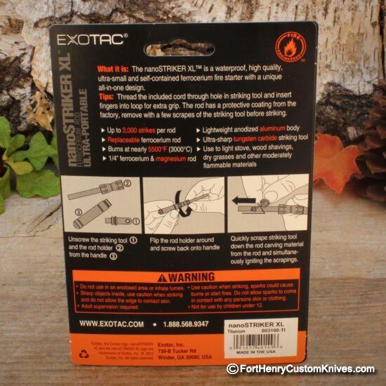 EXOTAC - NanoStriker XL - Ferrocerium Rod - Titanium - Image 6