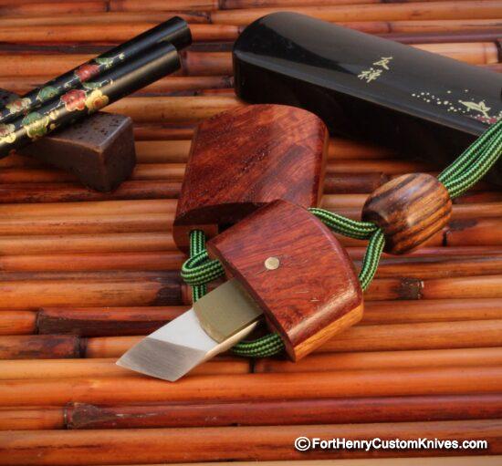 Raymond Johnson - Custom Kiridashi -  Narra & Cherry Wood Sheath