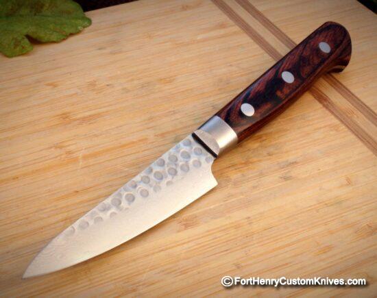 Ohishi Hammer Finished - Hand Forged Paring Knife - San Mai Steel - VG-10