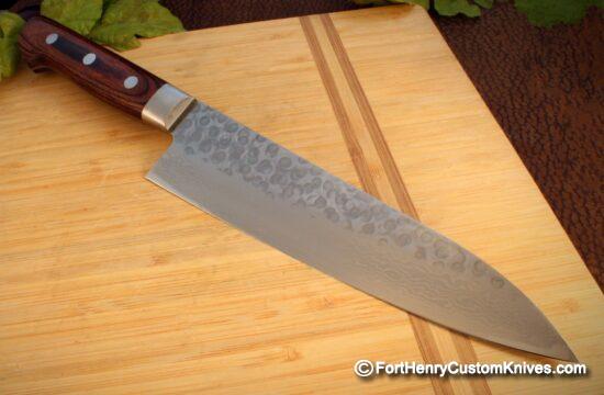 Ohishi Hammer Finished - Hand Forged Gyuto - San Mai Steel - VG-10 - Image 3